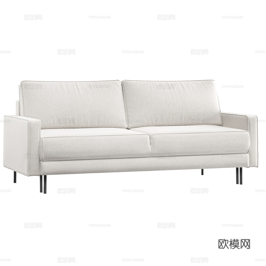 露西带储物箱折叠沙发3d模型下载