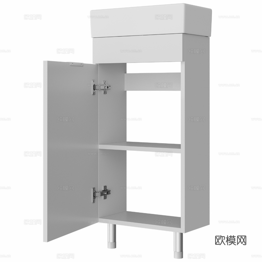带水槽的OM柜 DIWO Anapa 40落地式3d模型下载