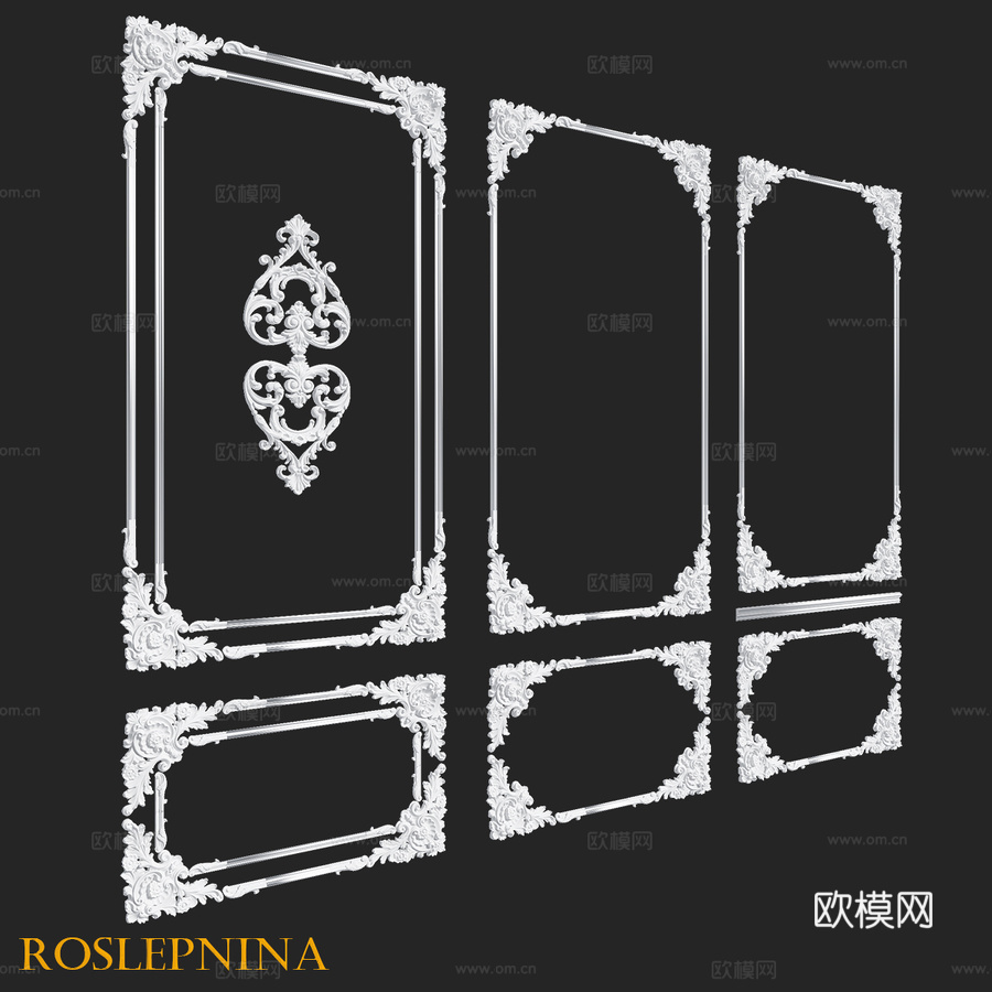 RosLepnina出品FRANCESCO镜框No.3-4-3d模型下载