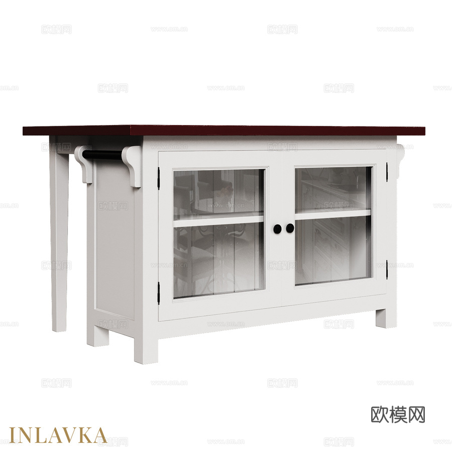 OM Kitchen island in classic s3d模型下载