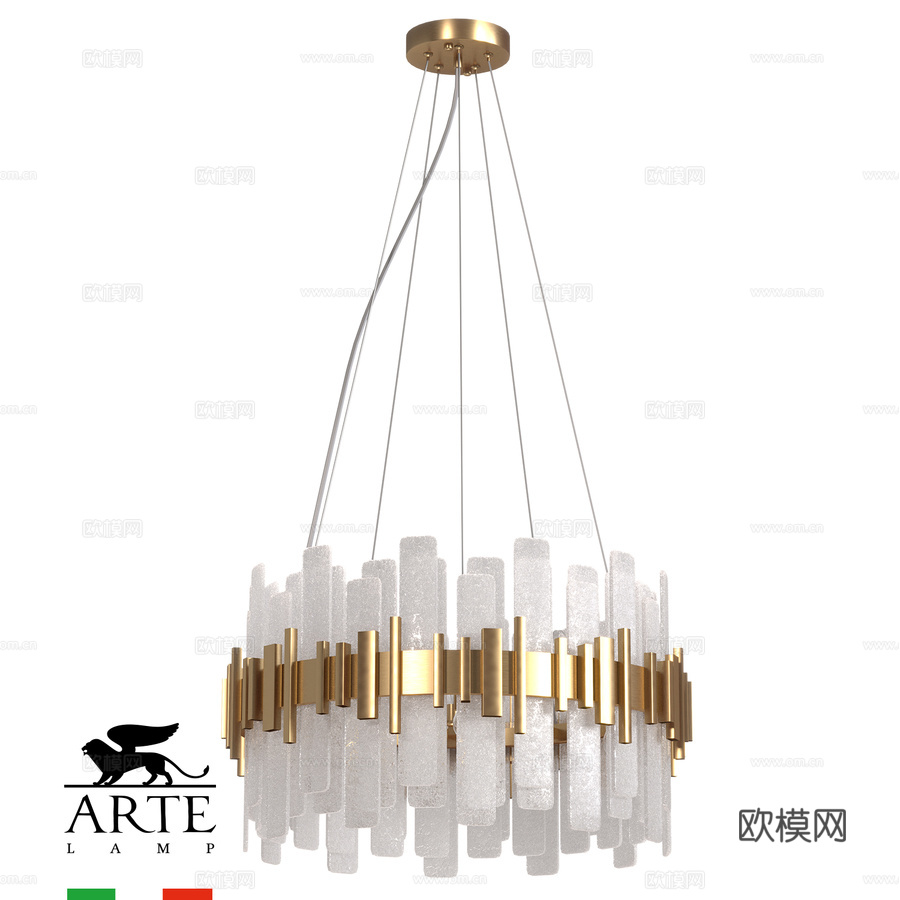 ARTE灯具OM A1053SP-10PB3d模型下载