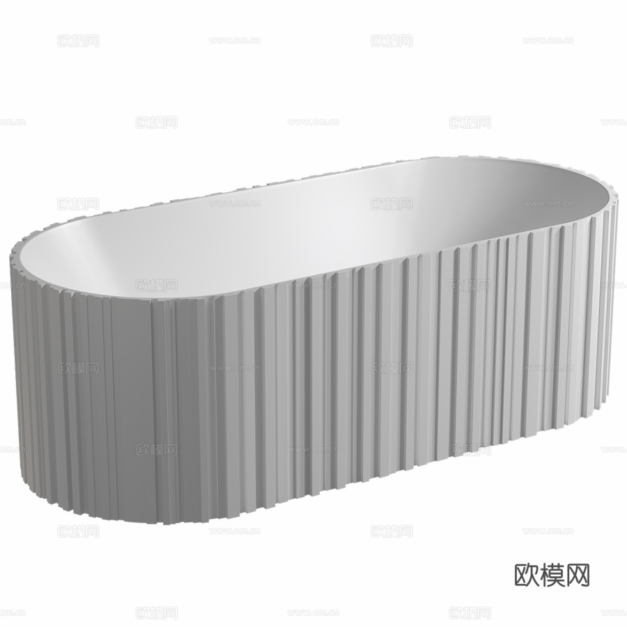 人造石浴缸 ABBER Stein AS96533d模型下载