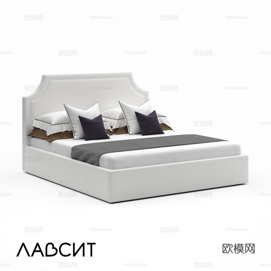 OM 托马斯床带Lavsit储物格3d模型下载