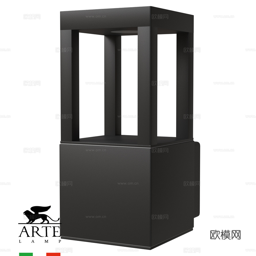 ARTE灯具OM A2726AL-1BK3d模型下载