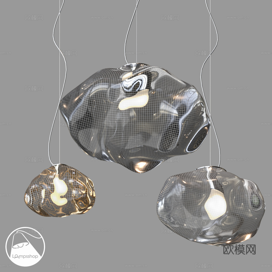 LampsShop.ru PDL2417 吊灯 Peel3d模型