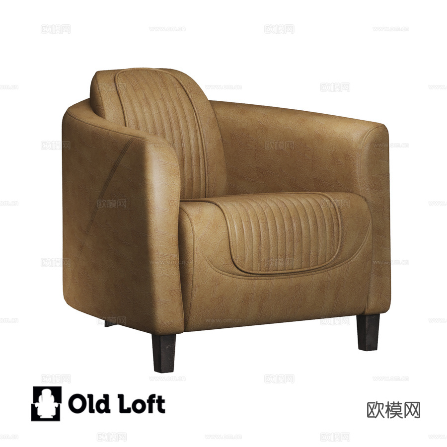 OM 飞行员复古皮革3d模型下载