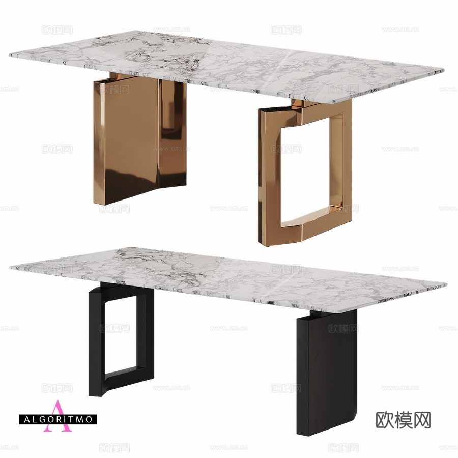 OM系列餐桌ALGORITMO-4012算法3d模型下载