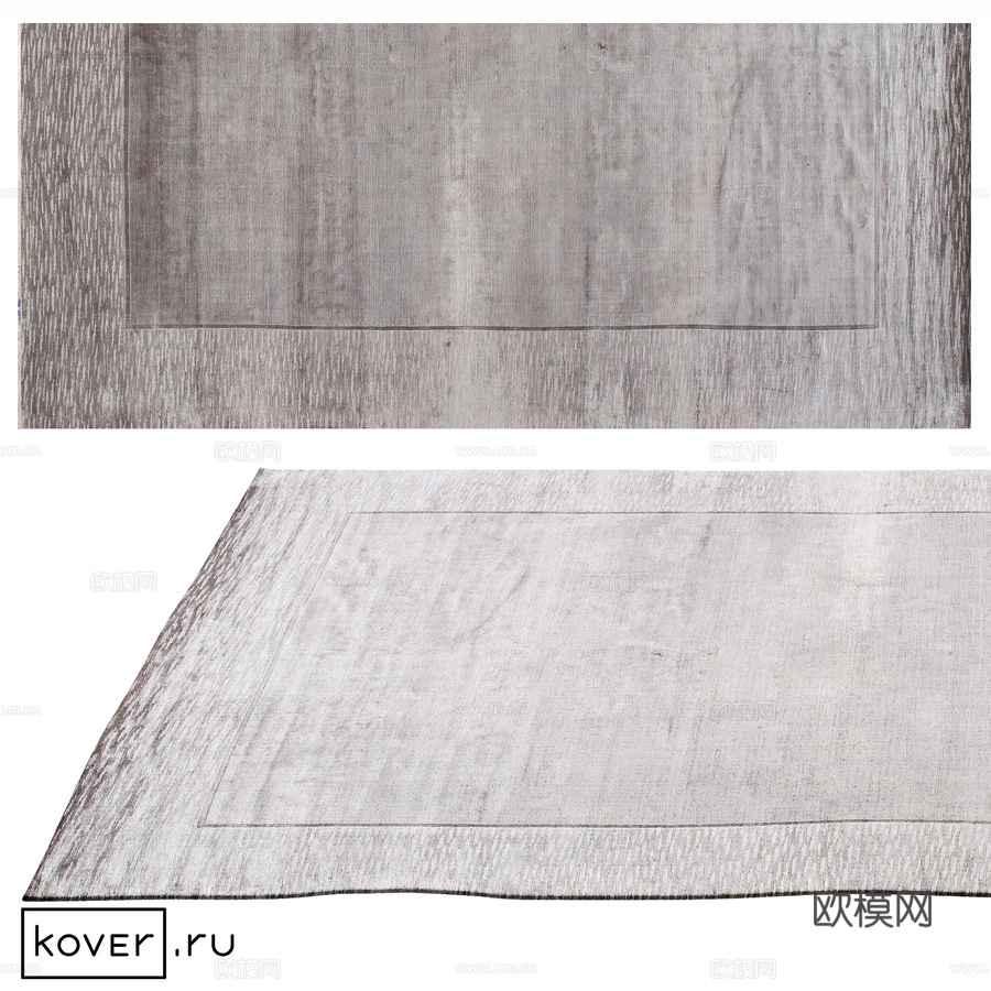 地毯 EDINBURG BORDER-GRAY Art de3d模型下载