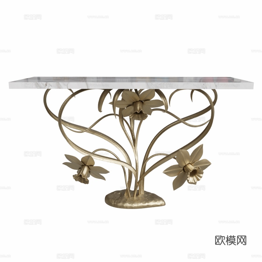 OM边桌水仙3d模型下载