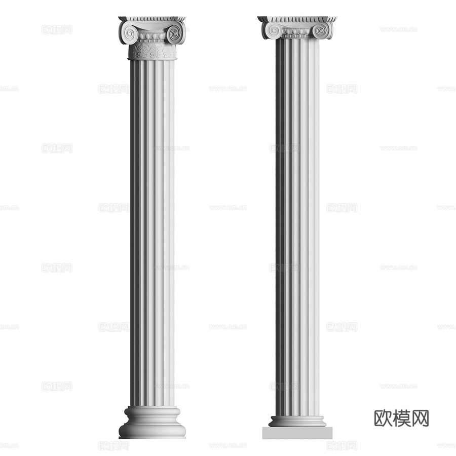 第31号柱与第33号柱3d模型下载