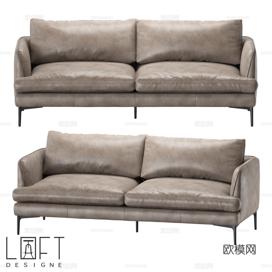 沙发LoftDesigne 2588型号3d模型下载