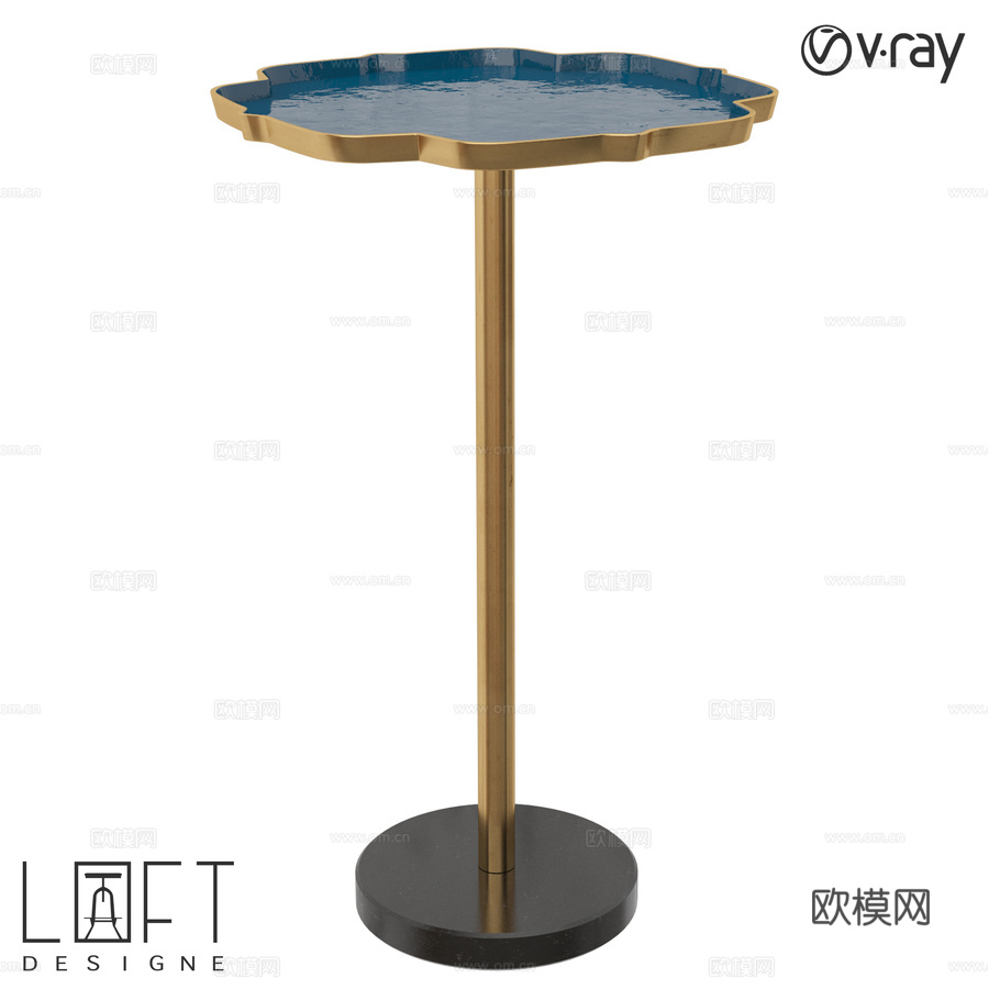 LoftDesigne 60500款咖啡桌3d模型下载