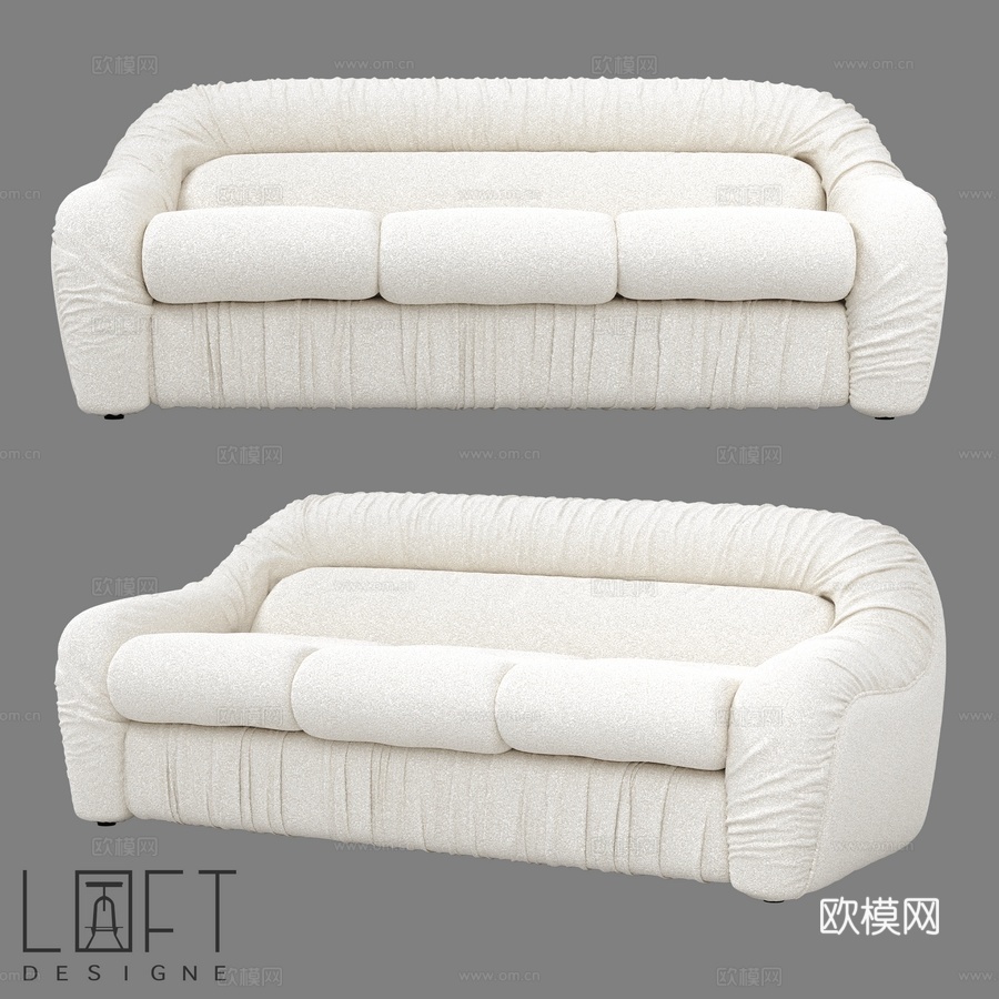 沙发 LoftDesigne 38005 型号3d模型下载