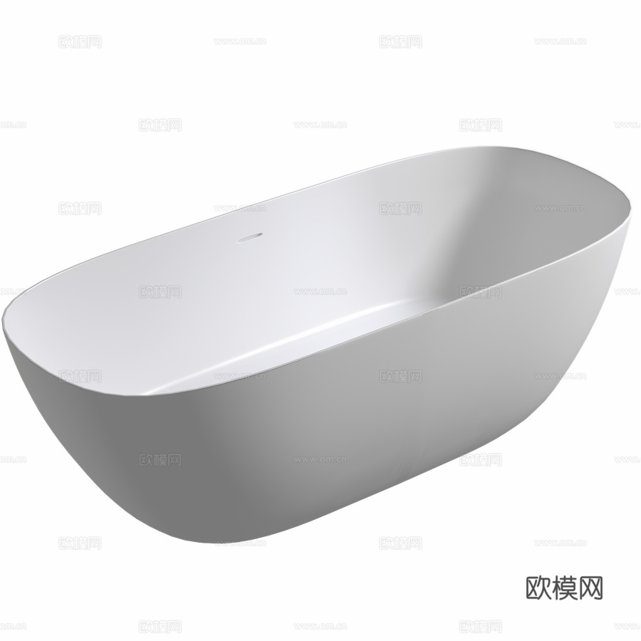 人造石浴缸 ABBER Stein AS96123d模型下载