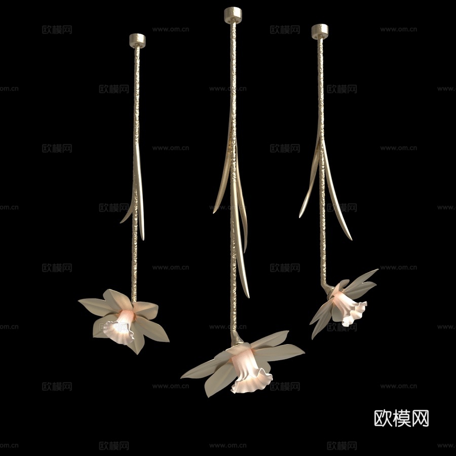 Vetvi商店OM品牌水仙灯3d模型下载
