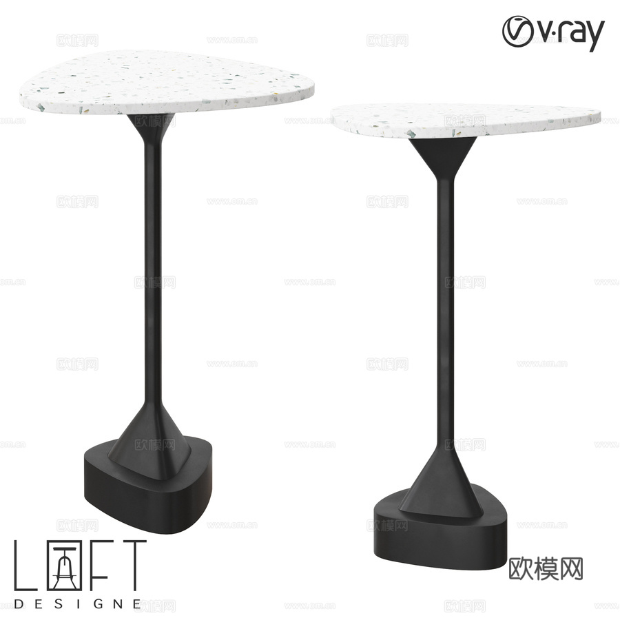 LoftDesigne 60501款咖啡桌3d模型下载