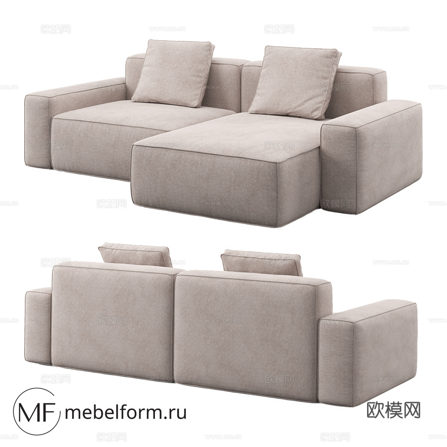 OM沙发多伦多0283d模型下载