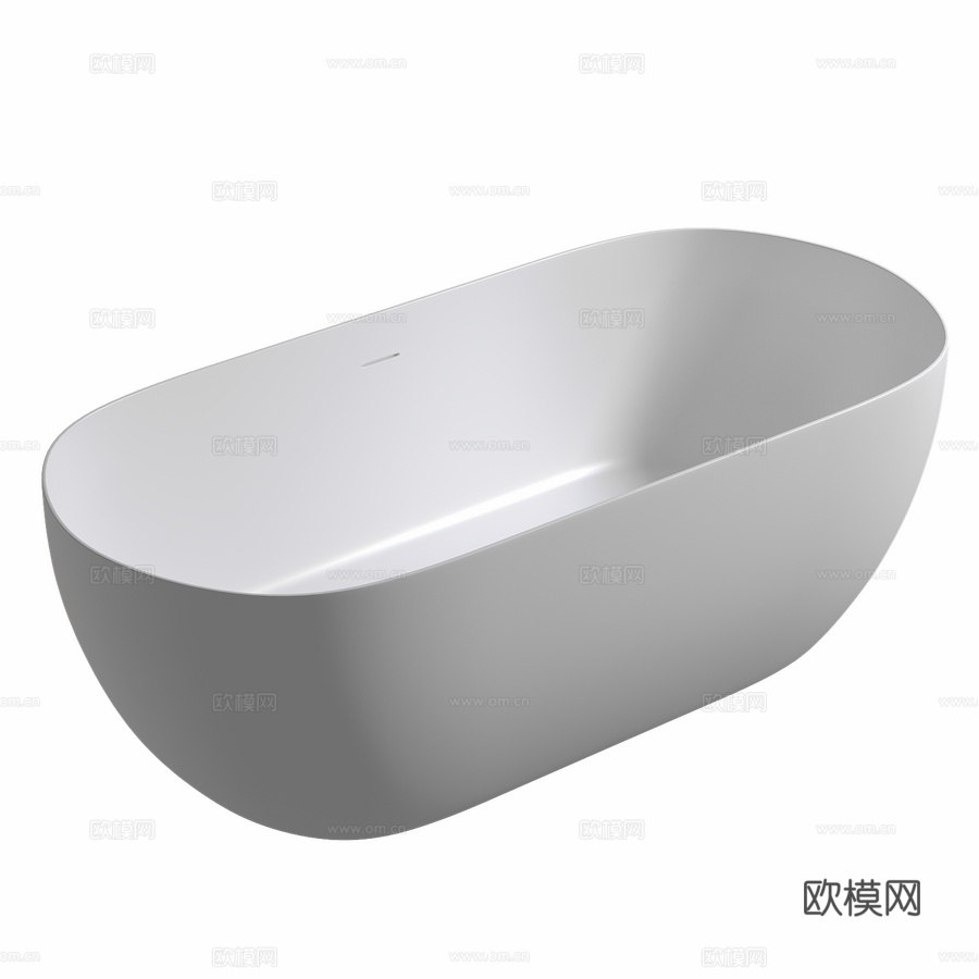 人造石浴缸 ABBER Stein AS96133d模型下载