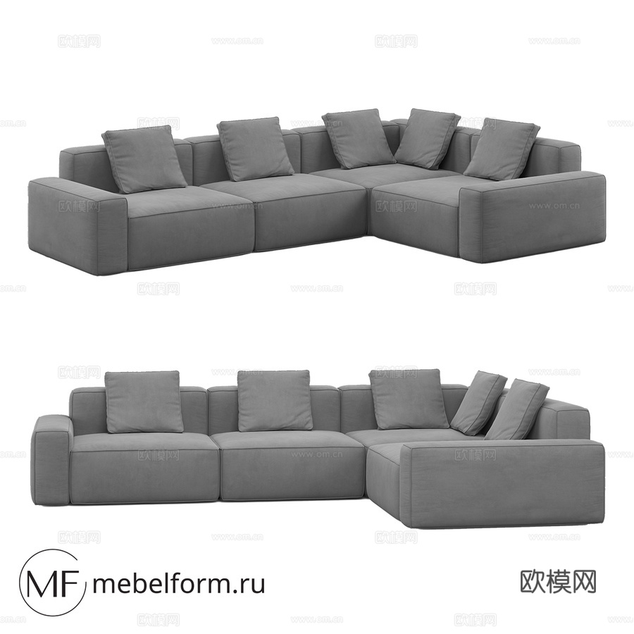 OM沙发多伦多0303d模型下载