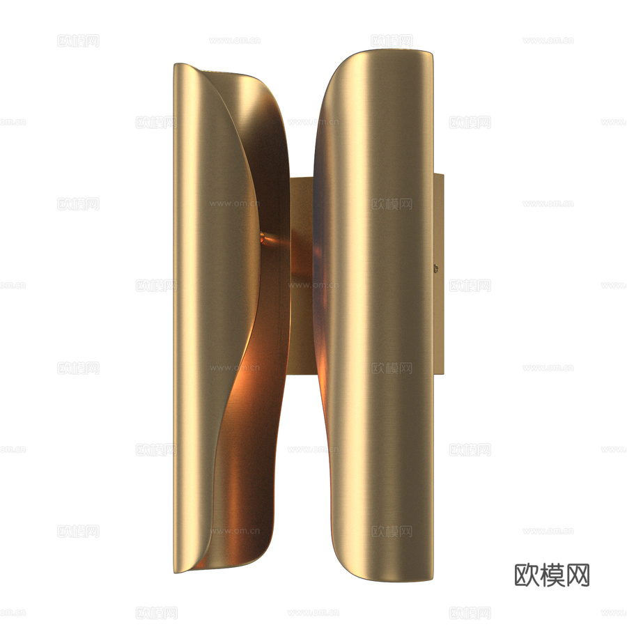 OM壁灯Delight系列MT8901-2W黄铜款3d模型下载