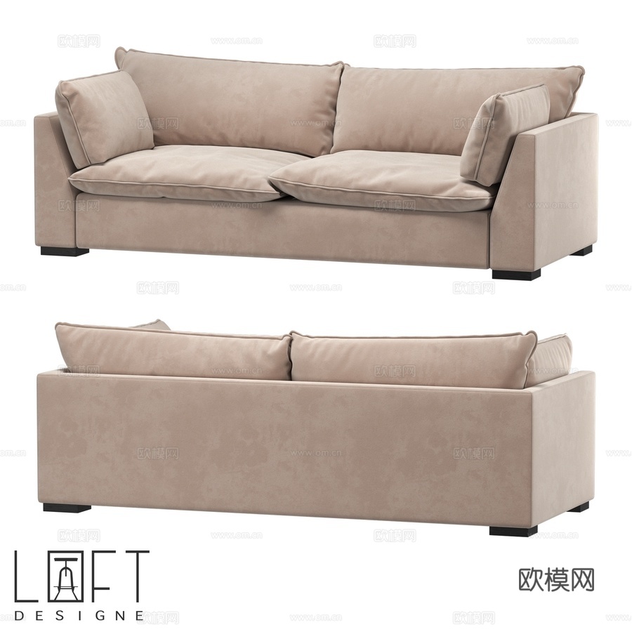 沙发LoftDesigne 32168型号3d模型下载
