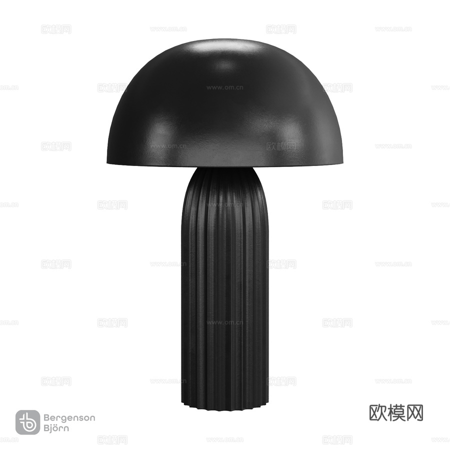 OM Texture Sleek台灯，Bergenson B3d模型下载