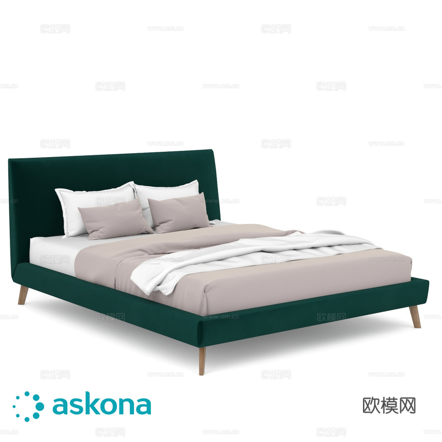伊沃娜床3d模型下载