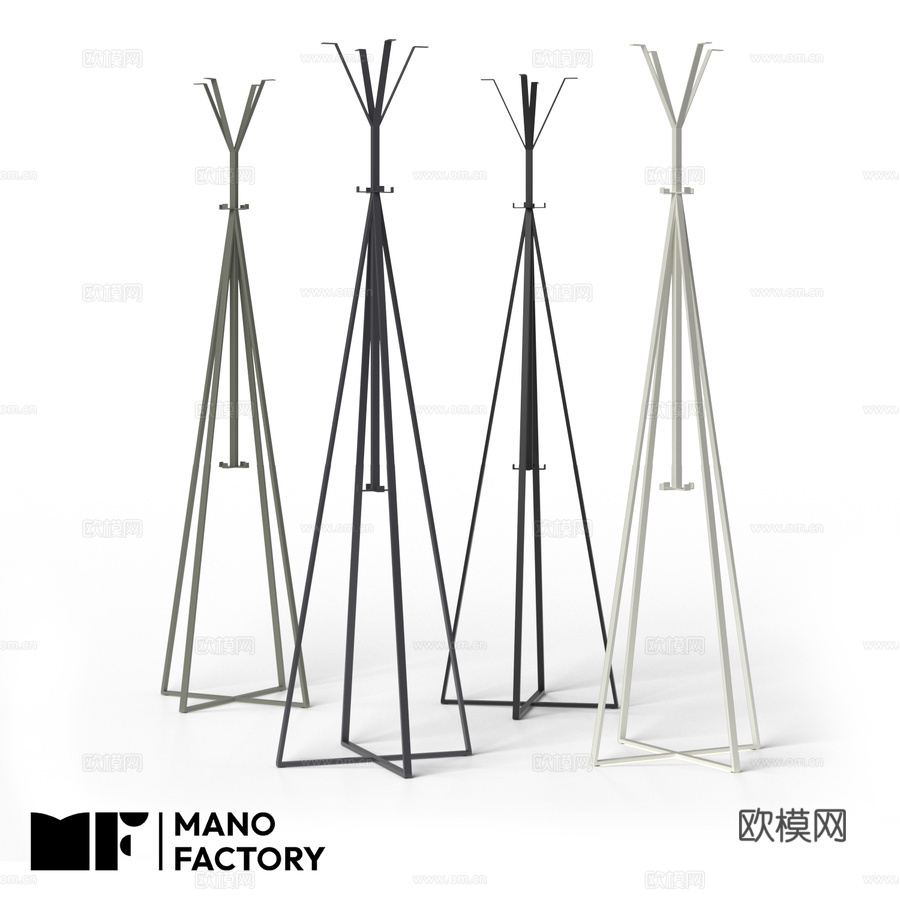 (OM) MANO FACTORY EVI落地衣架3d模型下载