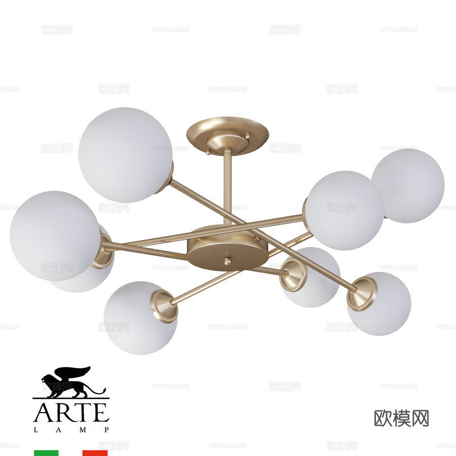 ARTE灯具OM A2703PL-8SG3d模型下载