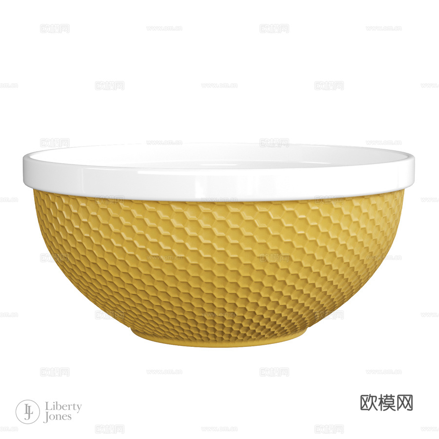 OM棉花糖碗，Liberty Jones3d模型下载