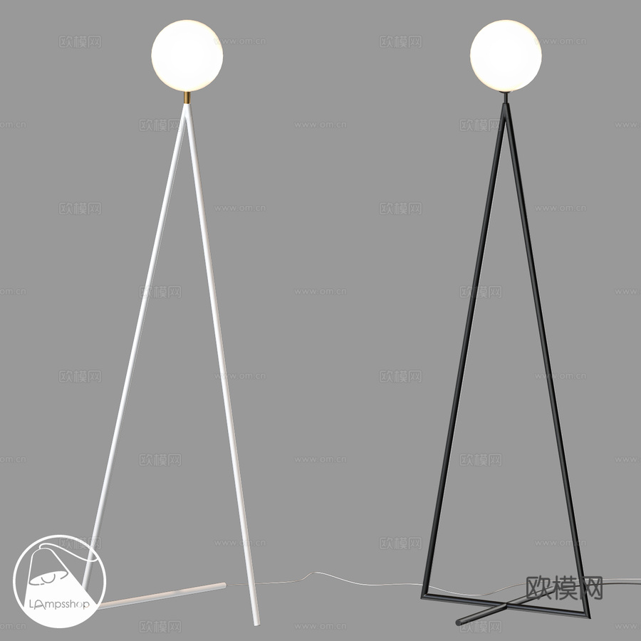 LampsShop.ru T6170落地灯Vitised3d模型下载