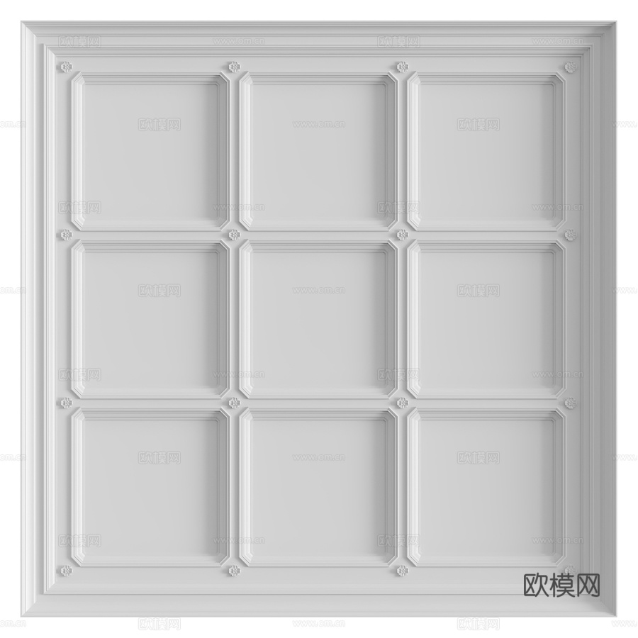 天花板组合 No. 583d模型下载