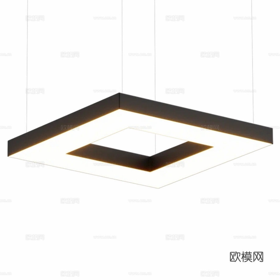 方形吊灯 BOND DC-LIGHT3d模型下载