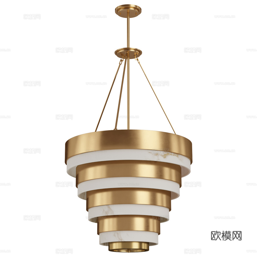 Hinkley吊灯 QN-ECHELON-8P3d模型下载