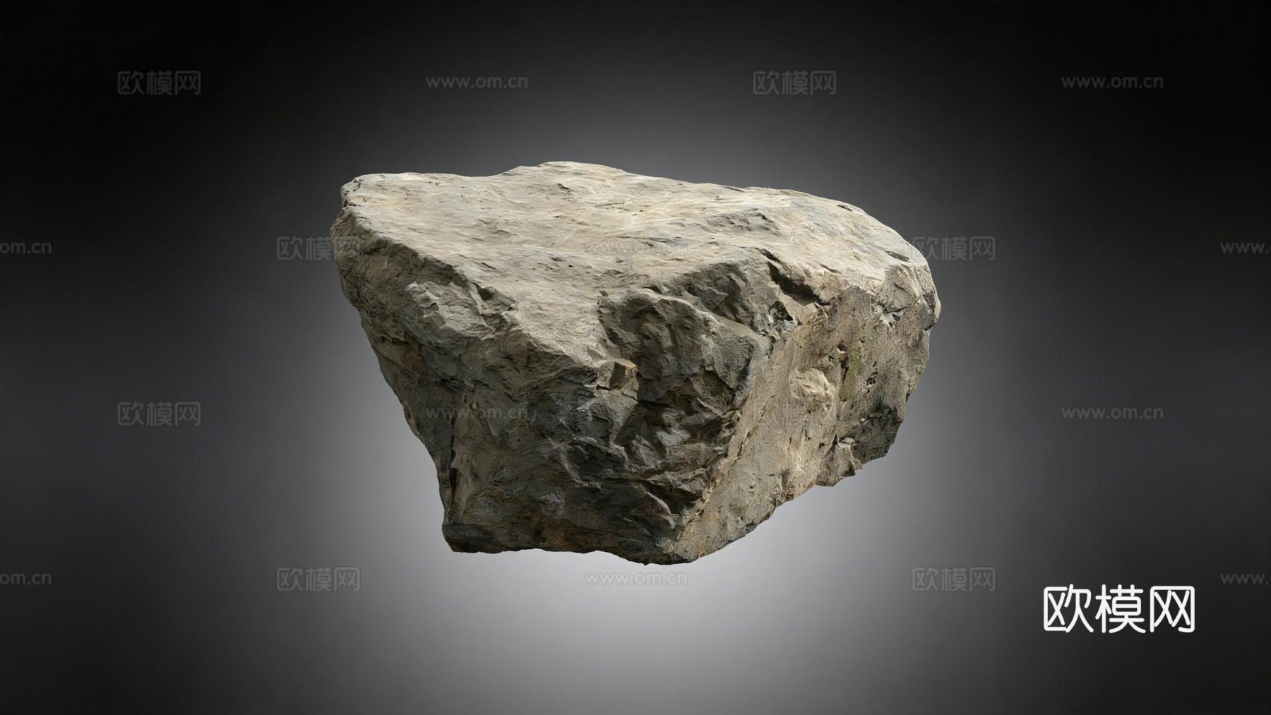 风化岩石​   破损岩石​  老旧石头 游戏环境su模型