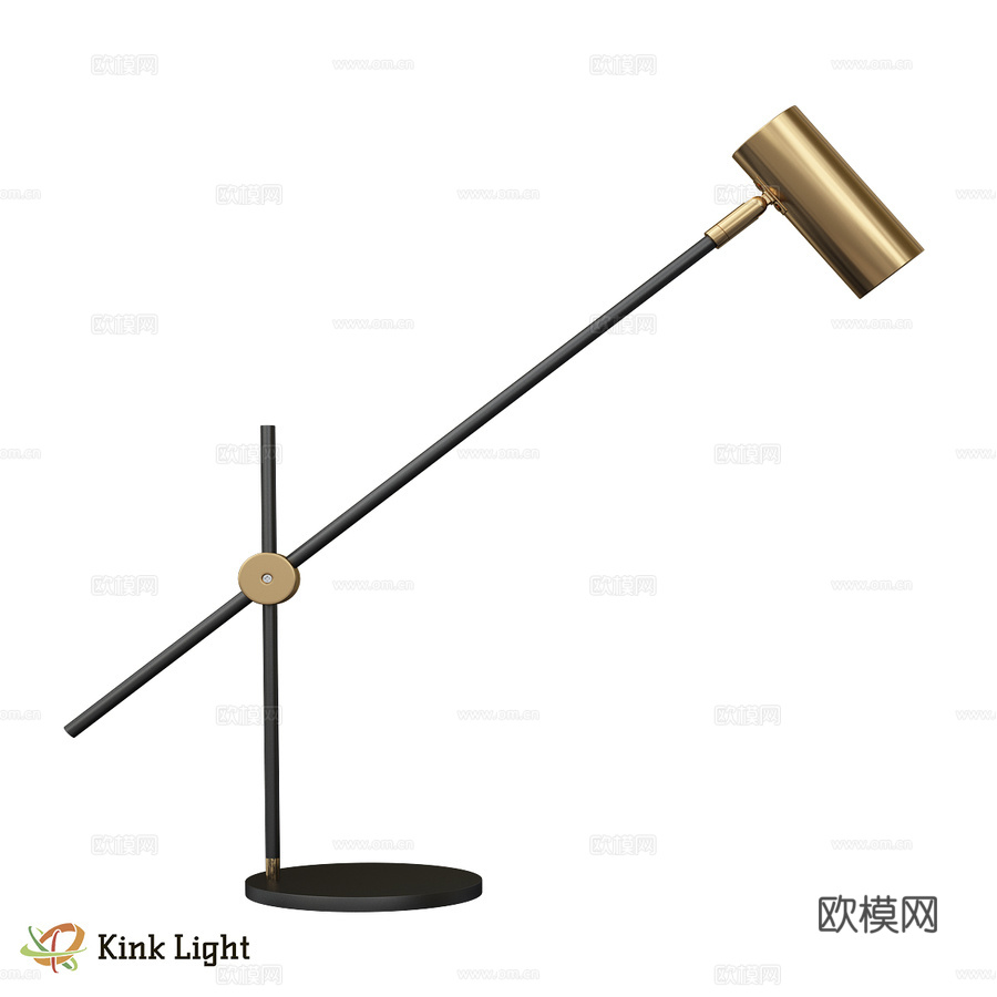 台灯 Monto 黑色 07711-T,19 OM3d模型下载