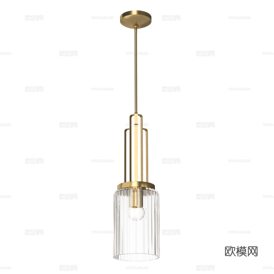 Kichler 吊灯 QN-KIMROSE-MP-BNB3d模型下载