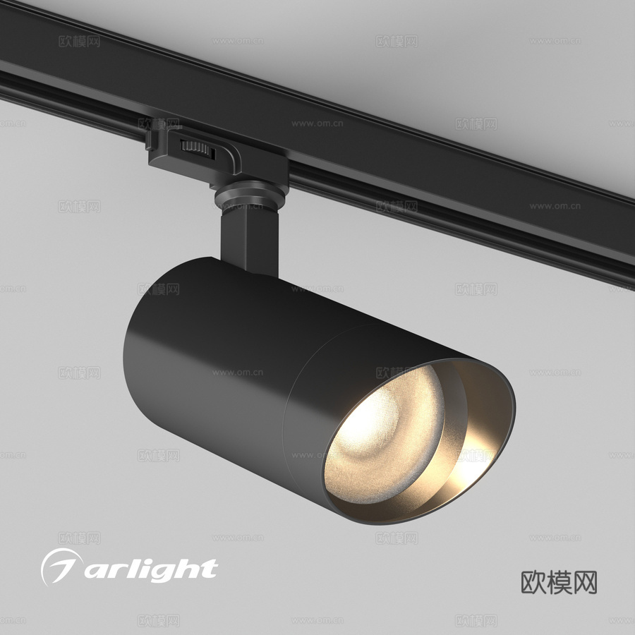 OM灯具LGD-CALIPSO-4TR-R85-10W及灯罩3d模型下载