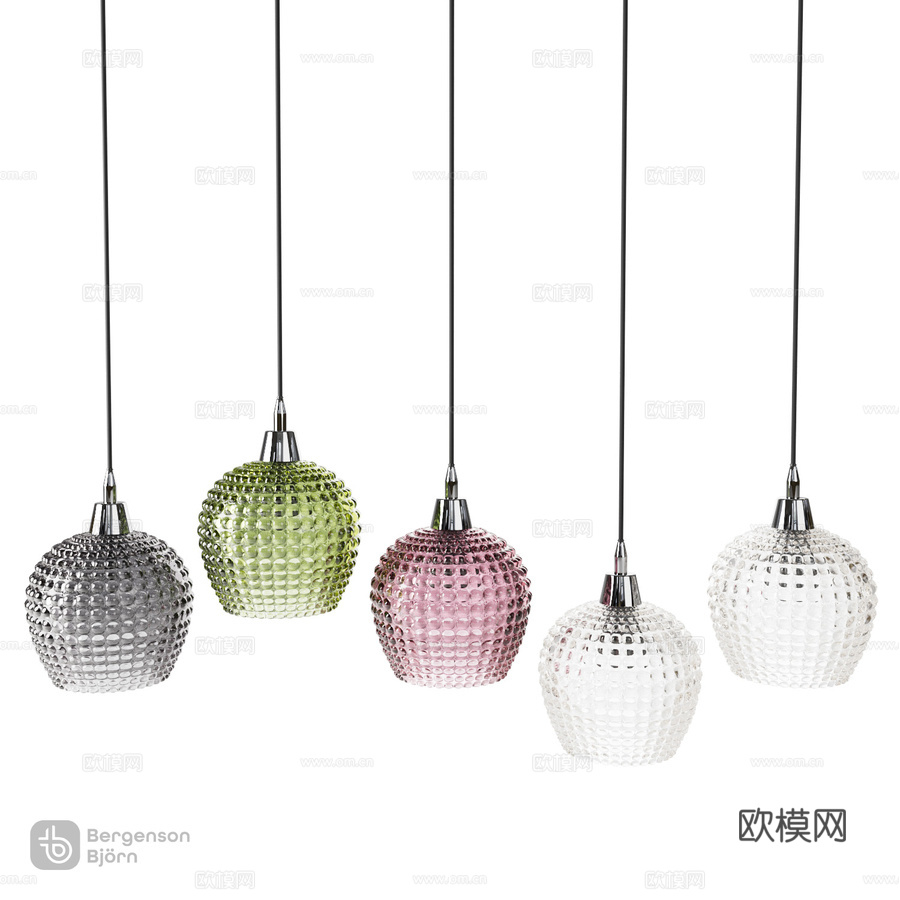 OM_瀑布吊灯Aurora，伯格森·比约恩3d模型下载