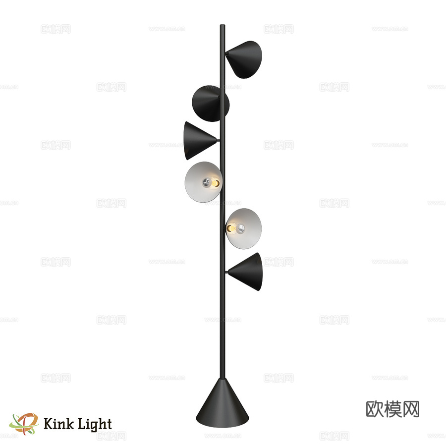 落地灯 Rivi black 08480-F,19 OM3d模型下载