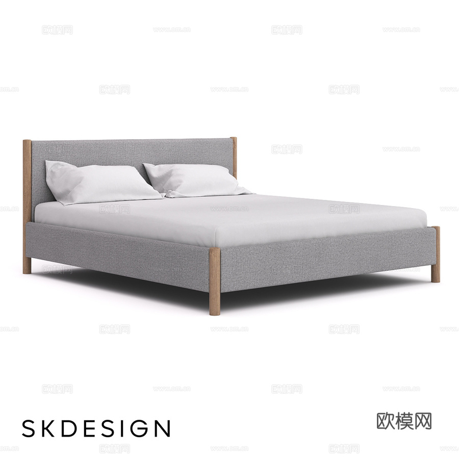 Saba床3d模型下载