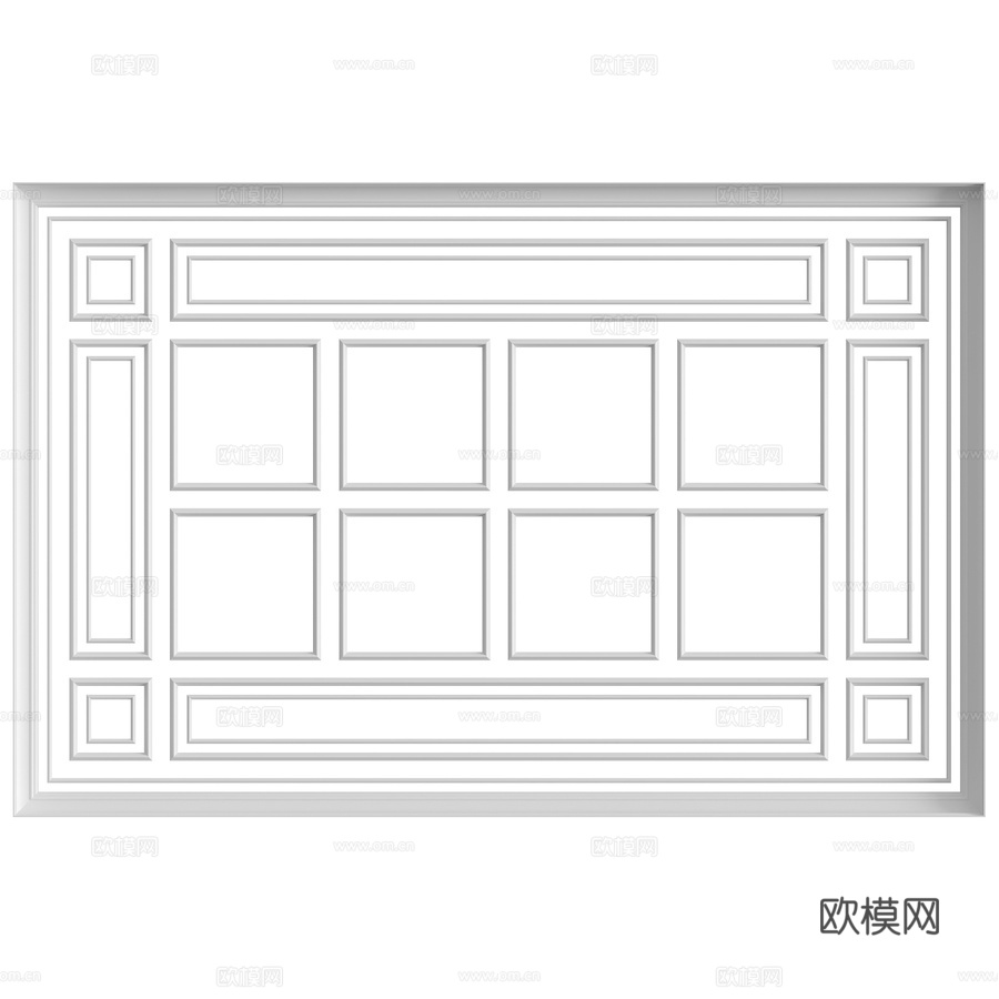 天花板组合 No. 593d模型下载