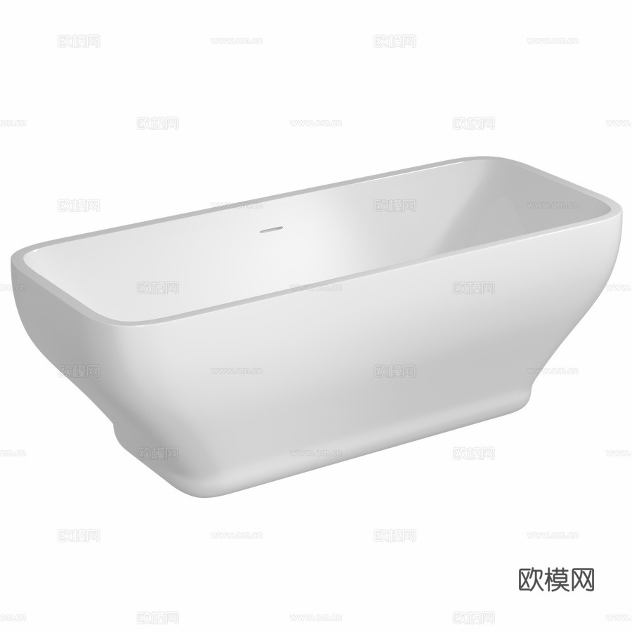 亚克力浴缸ABBER AB9220白色3d模型下载