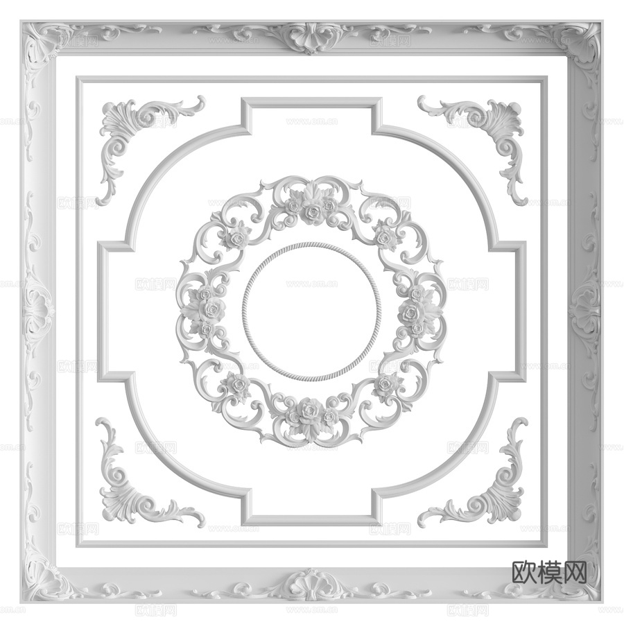 天花板组合第71号3d模型