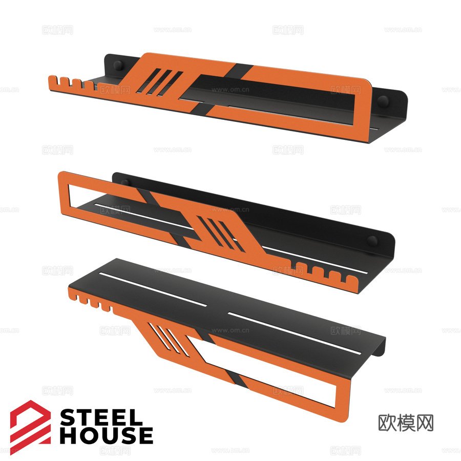 OM架子套装 赛博朋克钢屋3d模型下载