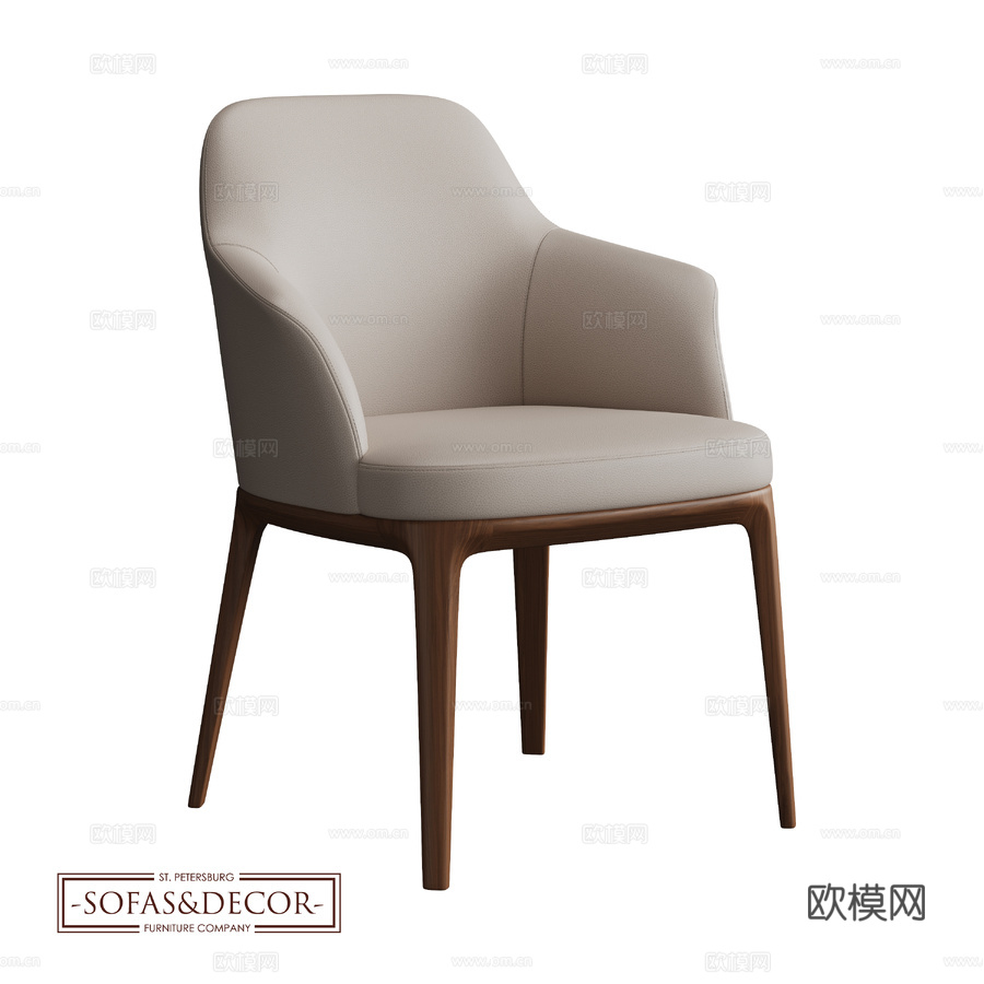 沙发&amp;装饰椅 SD-6763d模型下载