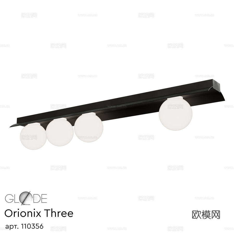GLODE Orionix三灯吊灯3d模型下载
