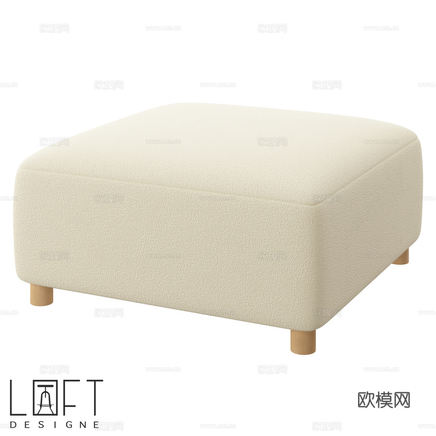 Pouf LoftDesigne 39202型号3d模型下载