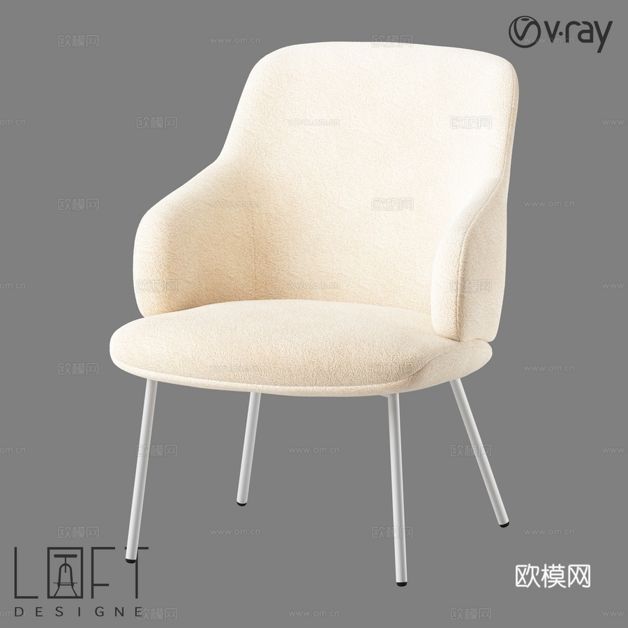扶手椅 LoftDesigne 38952 型号3d模型下载