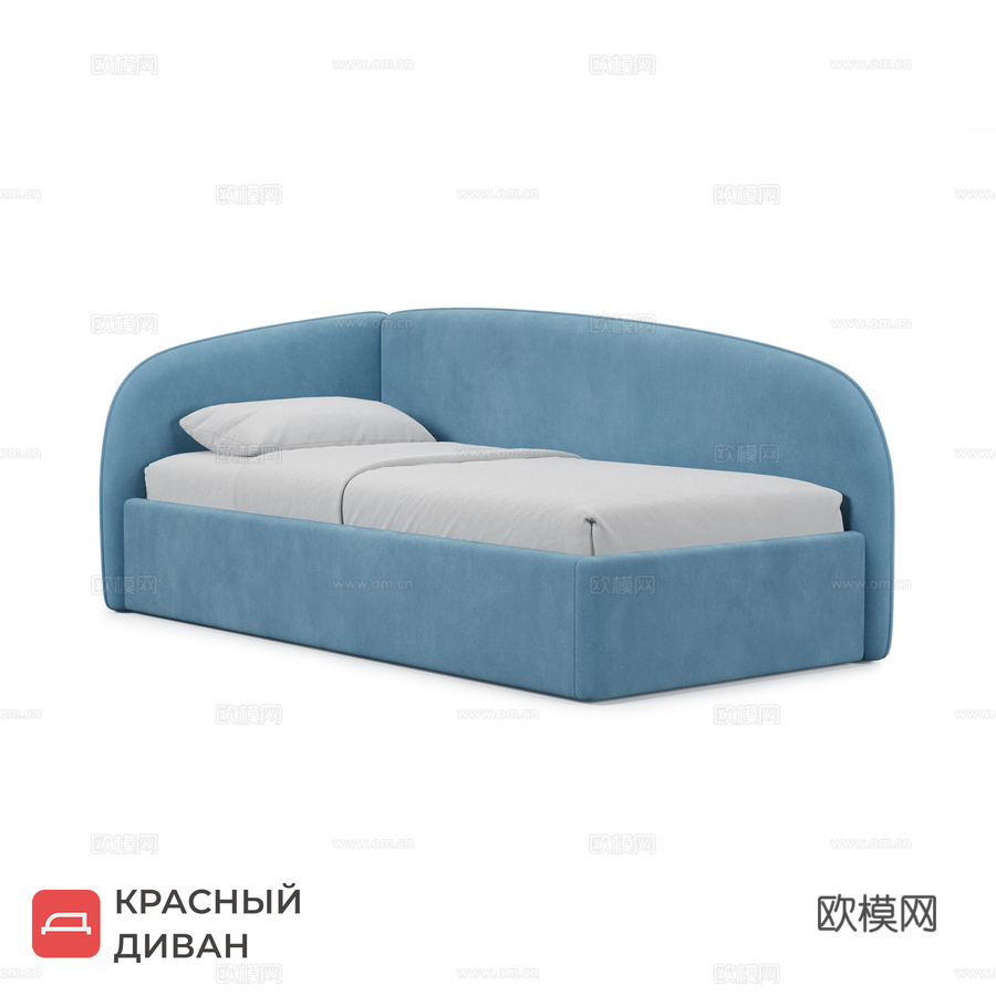 Amelia 单人床3d模型下载